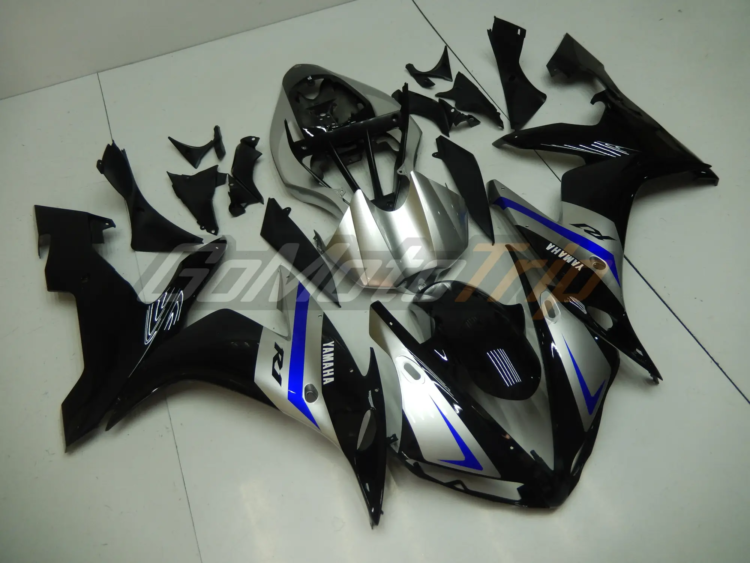 2004 2006 Yamaha Yzf R1 Black Silver Fairing 3