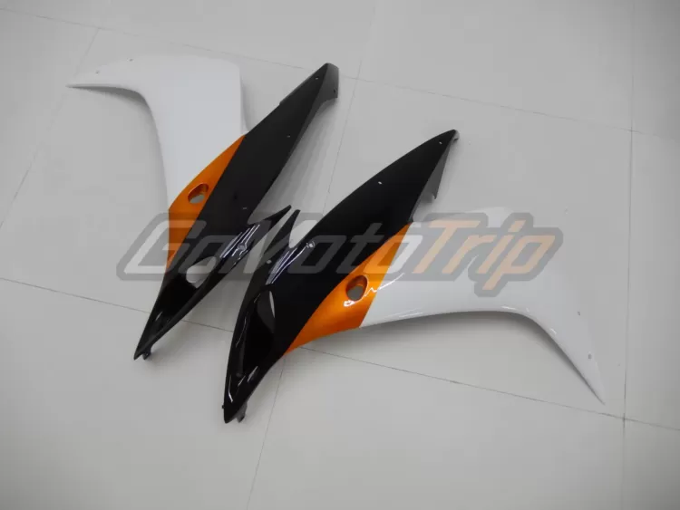 2004 2006 Yamaha Yzf R1 Black White Fairing 13