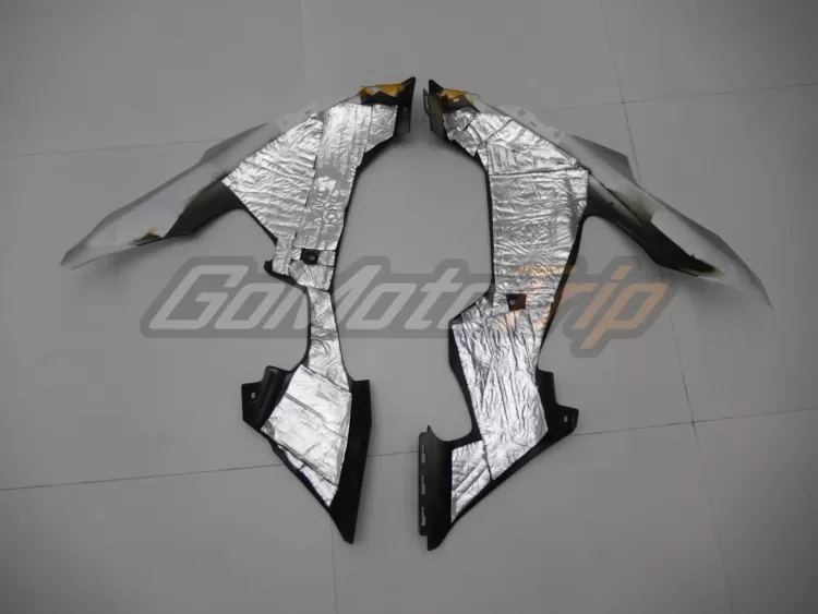 2004 2006 Yamaha Yzf R1 Black White Fairing 15