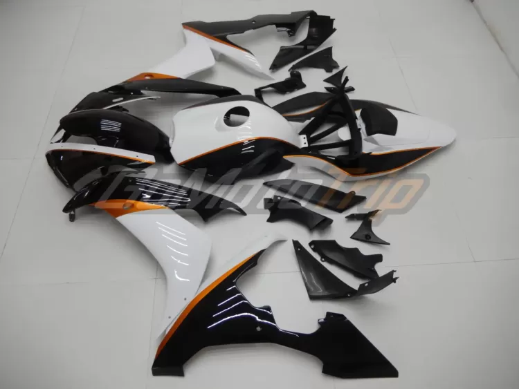 2004 2006 Yamaha Yzf R1 Black White Fairing 4