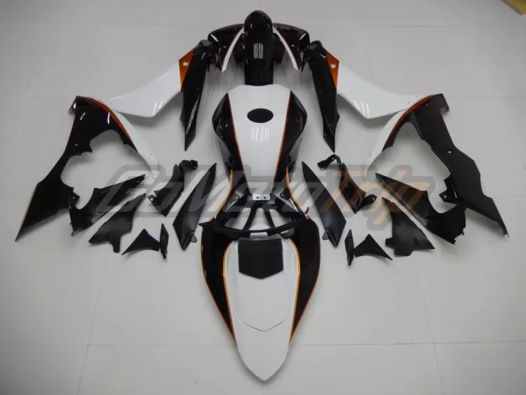 2004 2006 Yamaha Yzf R1 Black White Fairing 6