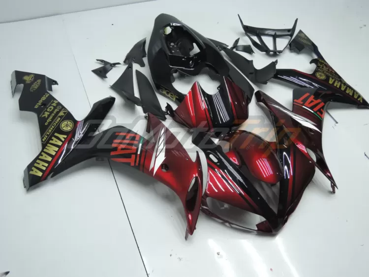 2004 2006 Yamaha Yzf R1 Red Black Fairing 3