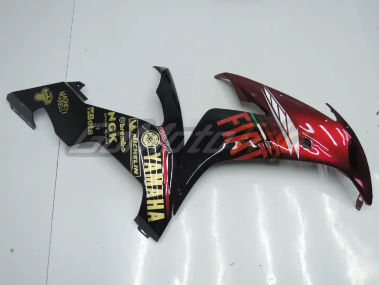 2004 2006 Yamaha Yzf R1 Red Black Fairing 9