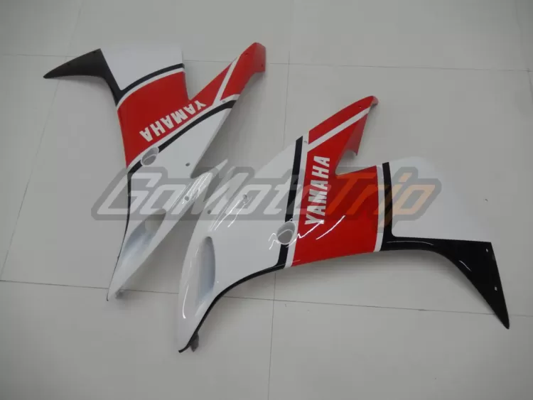 2004 2006 Yamaha Yzf R1 Red White Fairing 13