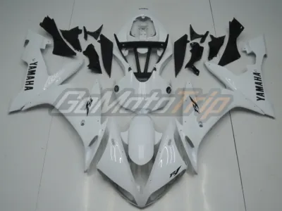 2004 2006 Yamaha Yzf R1 White Fairing 1