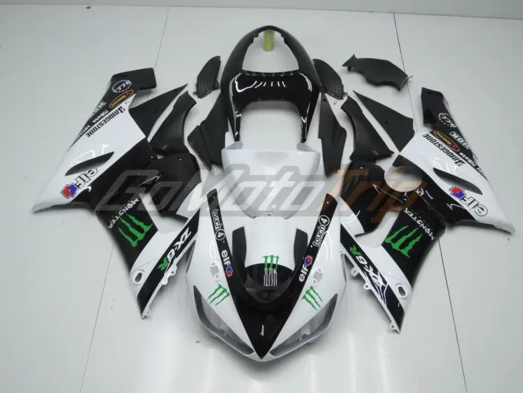 2005 2006 Kawasaki Ninja Zx 6r White Zx Rr 2009 Motogp Livery Fairing 1