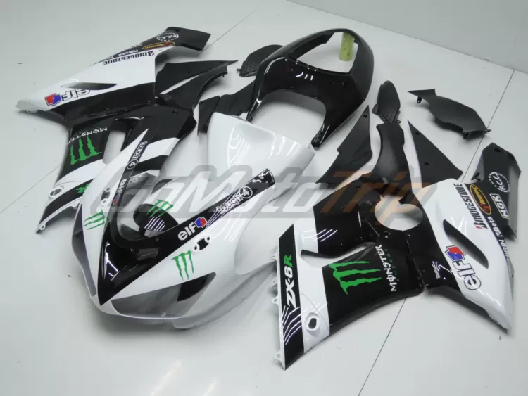 2005 2006 Kawasaki Ninja Zx 6r White Zx Rr 2009 Motogp Livery Fairing 2