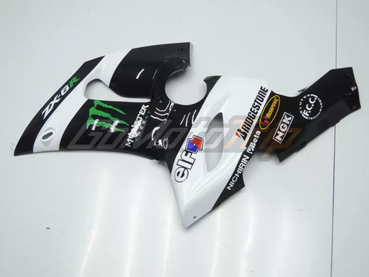 2005 2006 Kawasaki Ninja Zx 6r White Zx Rr 2009 Motogp Livery Fairing 7