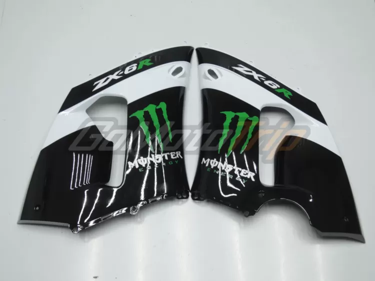 2005 2006 Kawasaki Ninja Zx 6r White Zx Rr 2009 Motogp Livery Fairing 9