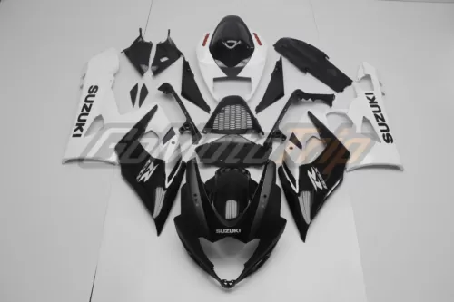 2005 2006 Suzuki Gsx R1000 Black White Fairing2 1