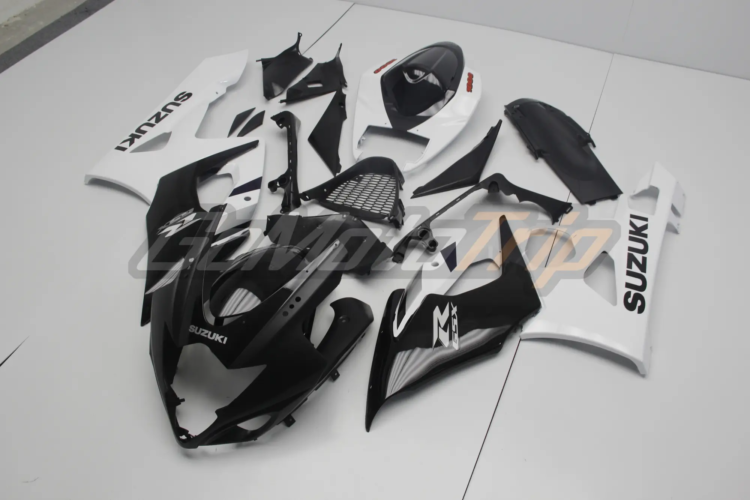 2005 2006 Suzuki Gsx R1000 Black White Fairing2 2