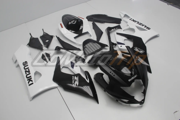 2005 2006 Suzuki Gsx R1000 Black White Fairing2 3