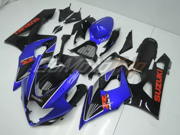 2005 2006 Suzuki Gsx R1000 Blue Black Fairing2 2