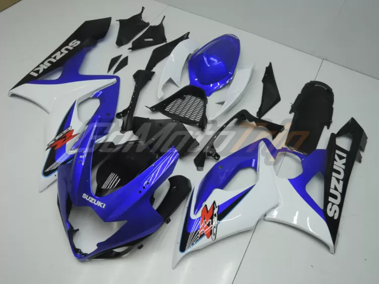 2005 2006 Suzuki Gsx R1000 Blue White Fairing2 2