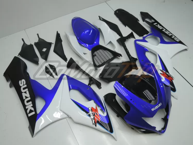 2005 2006 Suzuki Gsx R1000 Blue White Fairing2 3