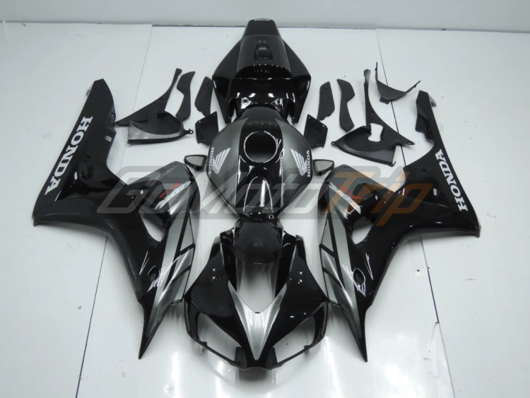 2006 2007 Honda Cbr1000rr Black Gray Fairing 1