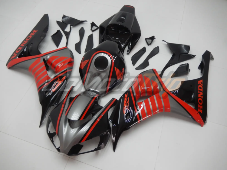 2006 2007 Honda Cbr1000rr Black Gray Hrc Fairing2 2