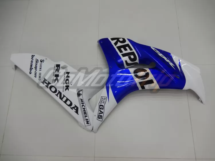 2006 2007 Honda Cbr1000rr Blue White Repsol Fairing 12