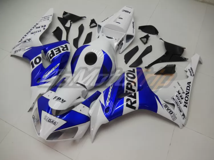 2006 2007 Honda Cbr1000rr Blue White Repsol Fairing 2