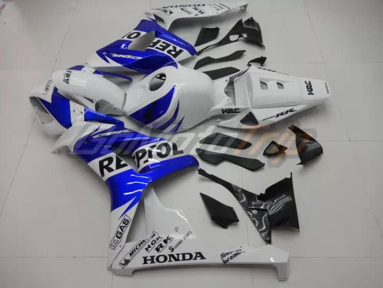 2006 2007 Honda Cbr1000rr Blue White Repsol Fairing 4