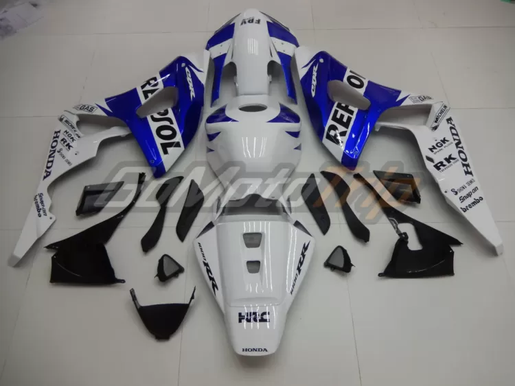 2006 2007 Honda Cbr1000rr Blue White Repsol Fairing 6