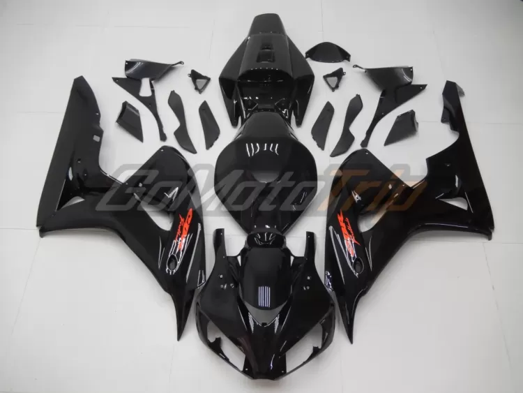 2006 2007 Honda Cbr1000rr Glossy Black Fairing2 1