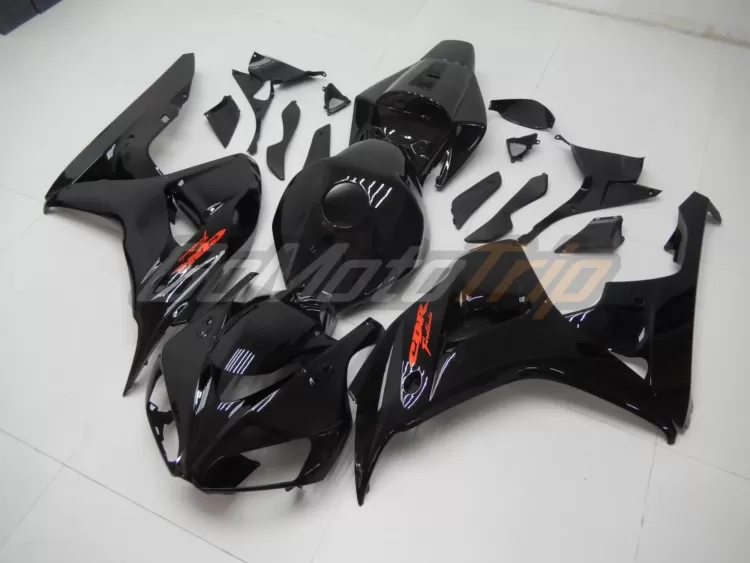 2006 2007 Honda Cbr1000rr Glossy Black Fairing2 2