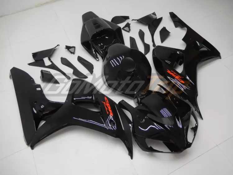 2006 2007 Honda Cbr1000rr Glossy Black Fairing2 3