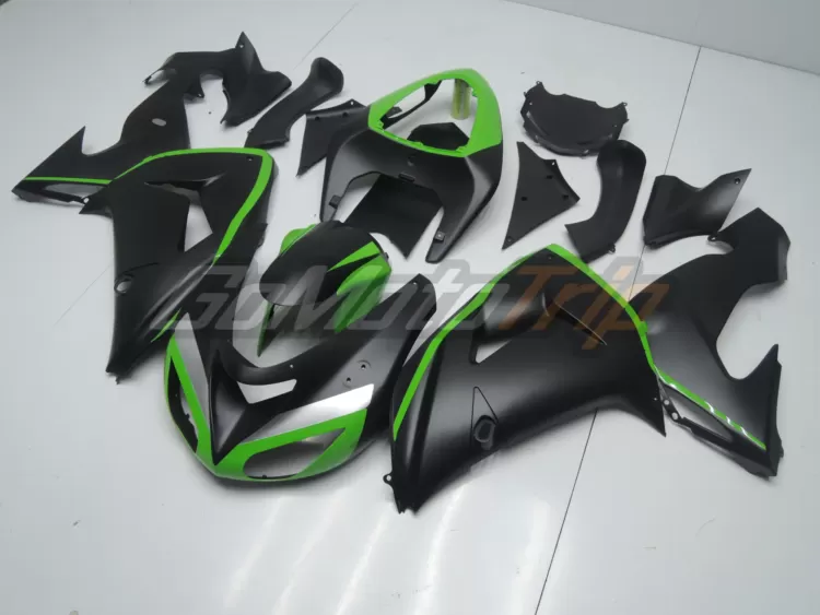 2006 2007 Kawasaki Ninja Zx 10r Black Fairing2 2