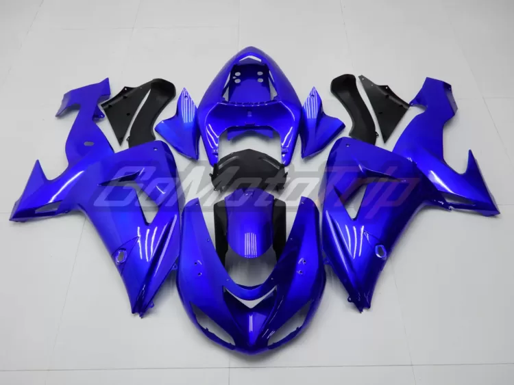 2006 2007 Kawasaki Ninja Zx 10r Blue Fairing 1