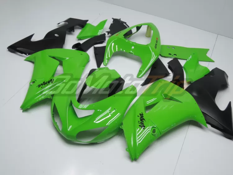 2006 2007 Kawasaki Ninja Zx 10r Green Fairing 2