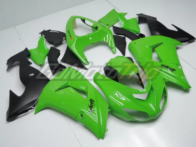 2006 2007 Kawasaki Ninja Zx 10r Green Fairing 3