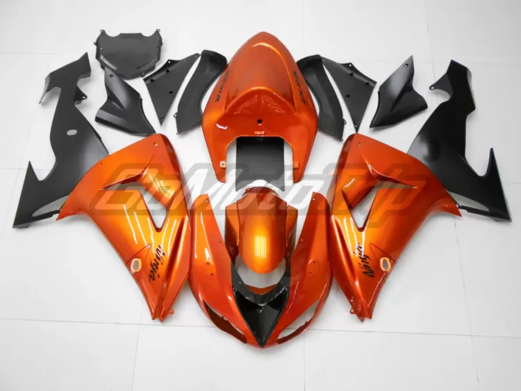 2006 2007 Kawasaki Ninja Zx 10r Orange Fairing 1