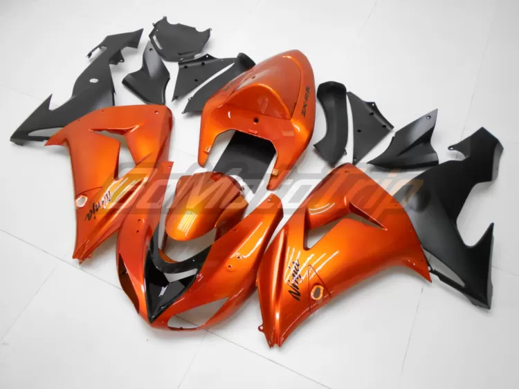 2006 2007 Kawasaki Ninja Zx 10r Orange Fairing 2