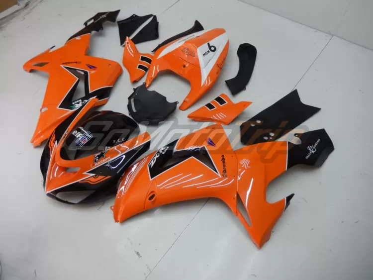 2006 2007 Kawasaki Ninja Zx 10r Orange Fairing2 2