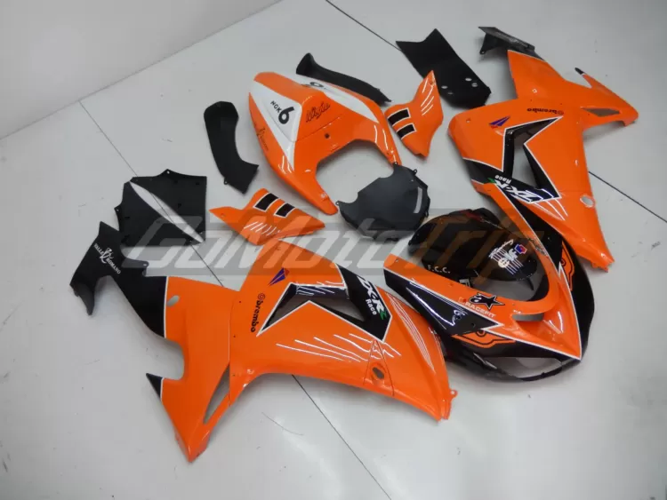 2006 2007 Kawasaki Ninja Zx 10r Orange Fairing2 3