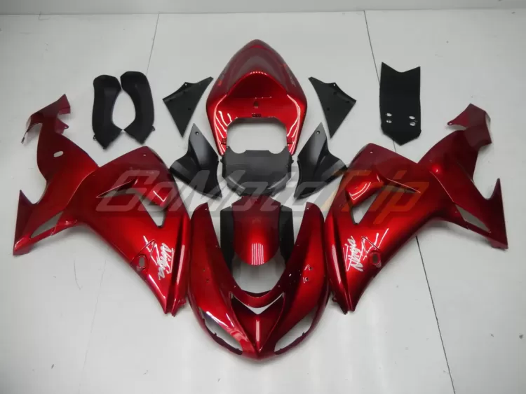 2006 2007 Kawasaki Ninja Zx 10r Red Fairing 1