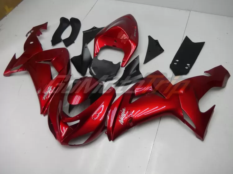 2006 2007 Kawasaki Ninja Zx 10r Red Fairing 2