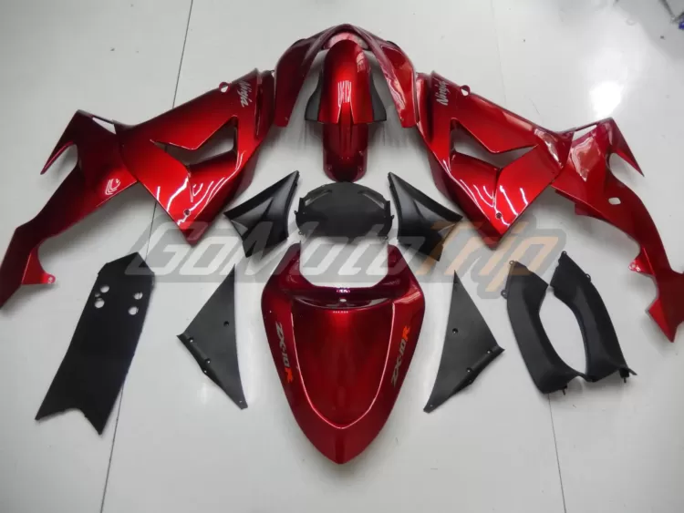 2006 2007 Kawasaki Ninja Zx 10r Red Fairing 4