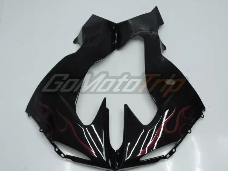 2006 2007 Kawasaki Ninja Zx 10r Red Flame Fairing 10