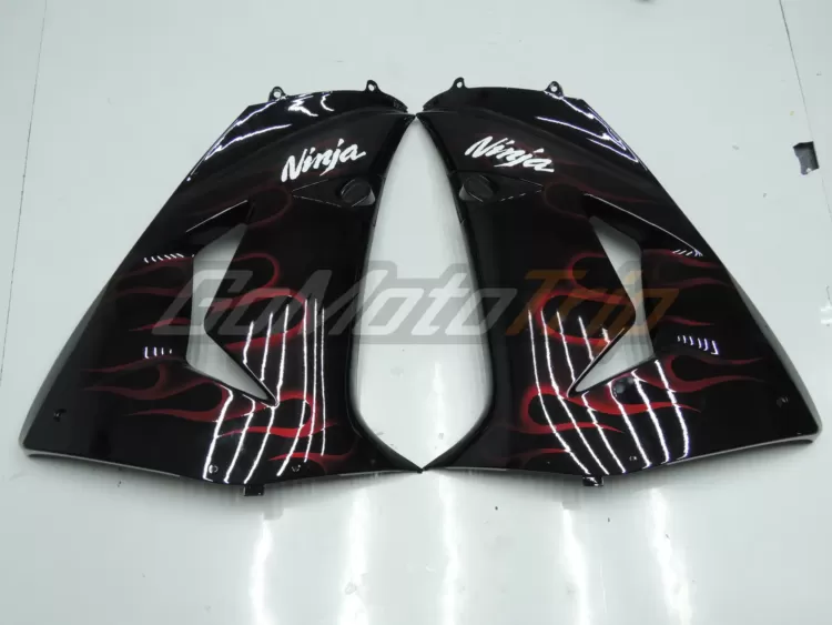 2006 2007 Kawasaki Ninja Zx 10r Red Flame Fairing 9