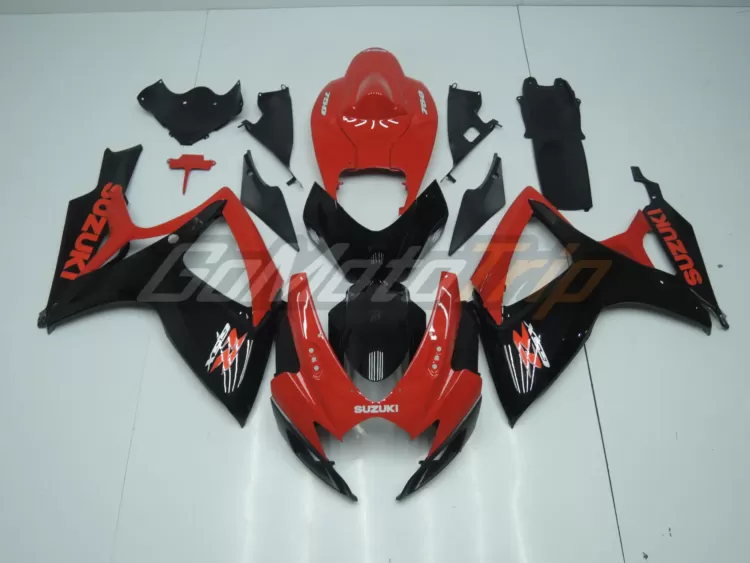 2006 2007 Suzuki K6 Black Red Fairing4 1