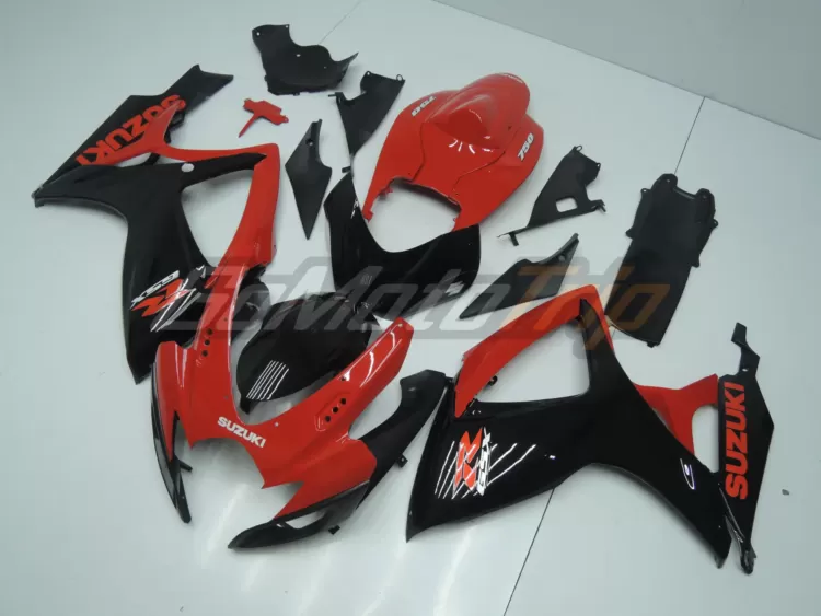 2006 2007 Suzuki K6 Black Red Fairing4 2