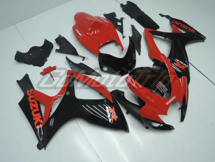 2006 2007 Suzuki K6 Black Red Fairing4 3