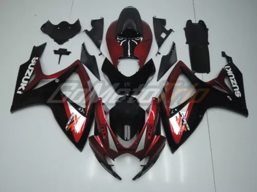 2006 2007 Suzuki K6 Black Red Fairing5 1