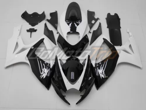 2006 2007 Suzuki K6 Black White Fairing2 1