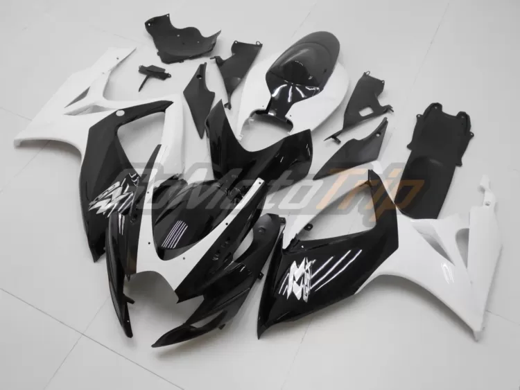 2006 2007 Suzuki K6 Black White Fairing2 2