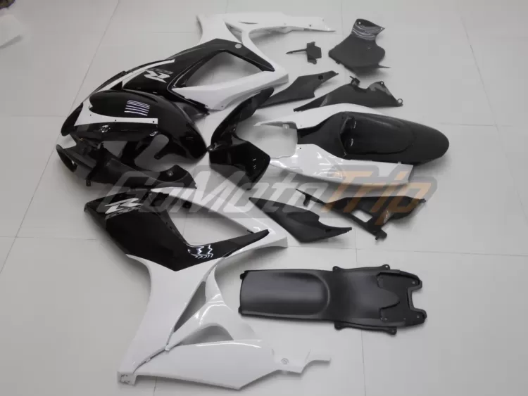 2006 2007 Suzuki K6 Black White Fairing2 4