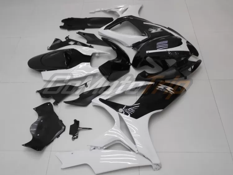 2006 2007 Suzuki K6 Black White Fairing2 5