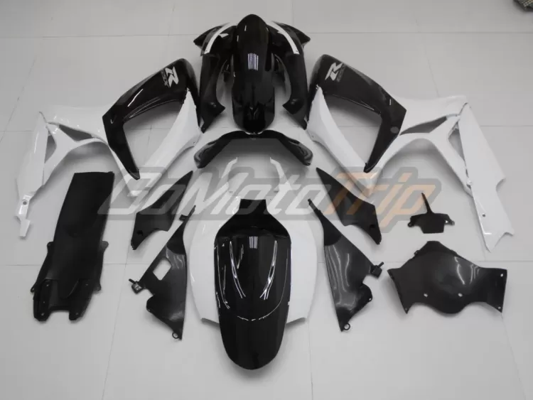 2006 2007 Suzuki K6 Black White Fairing2 6